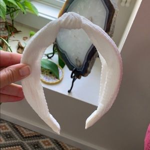 Anthropology white head band